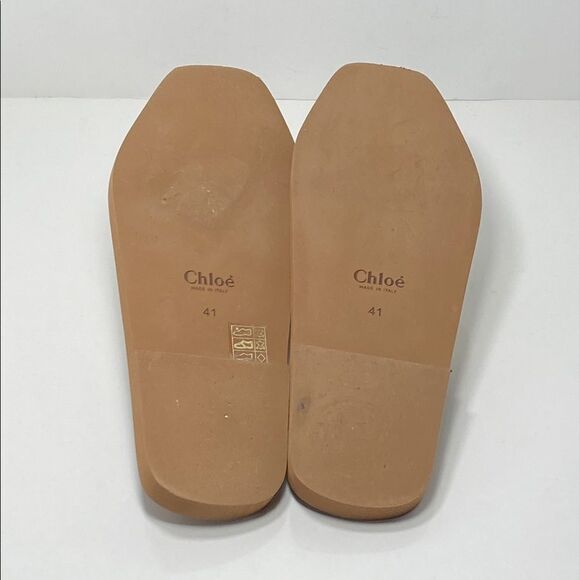 Chloe Sand Yellow Criss Cross braided sandals size 41 - Picture 9 of 9